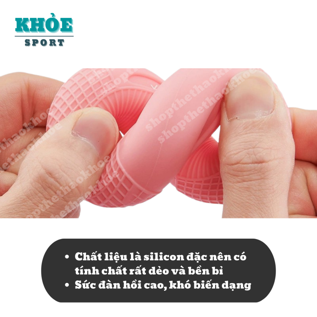 Vòng bóp tay cao su Sillicon SHOP THỂ THAO KHỎE 7 mức nặng