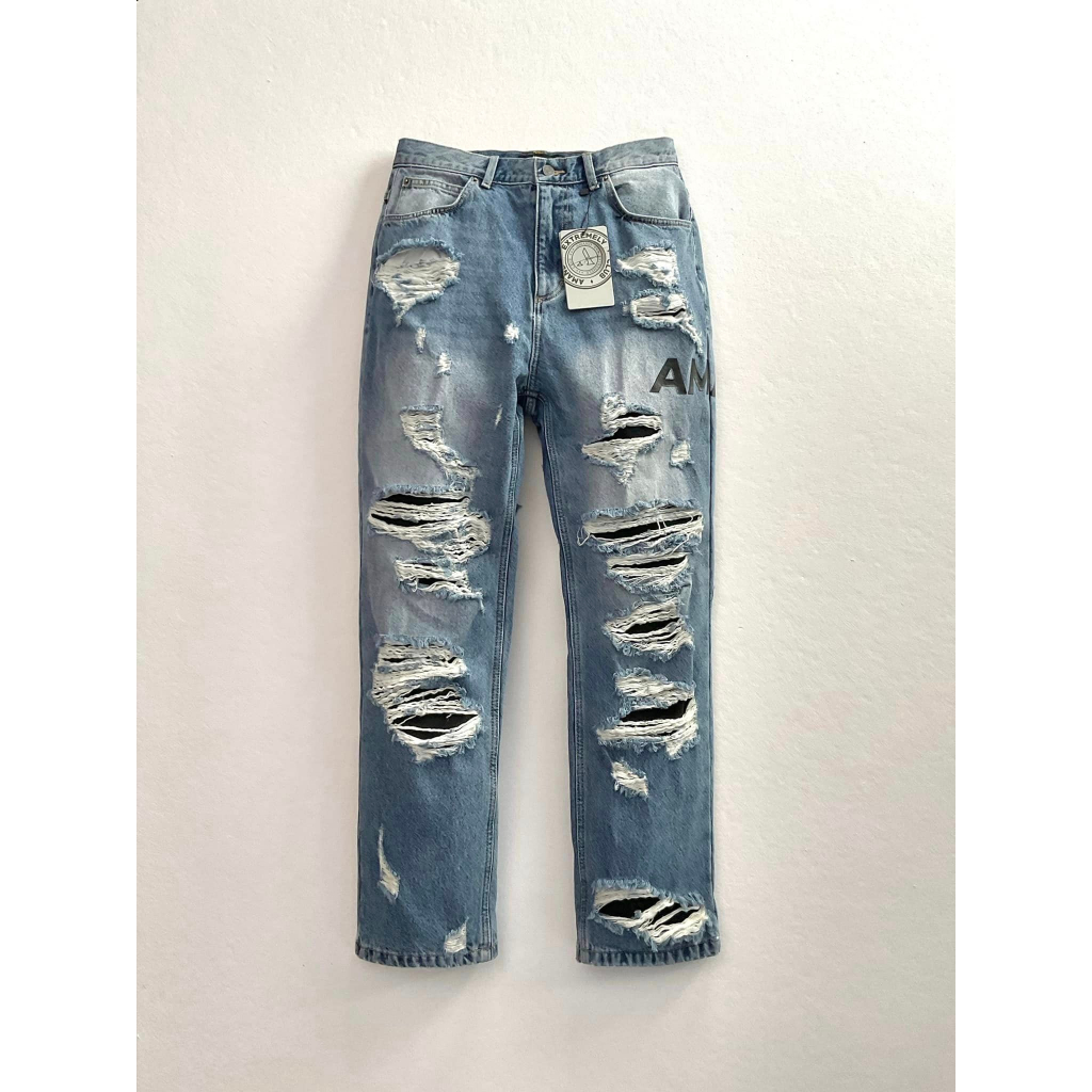 Quần Jeans Amand Kintsugi Distressed Jeans/QB038