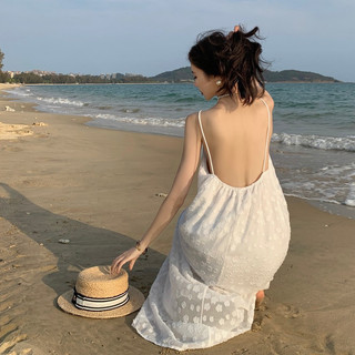 Váy maxi hoa trắng dịu dàng