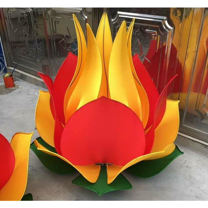 Đèn lụa hoa sen không đế