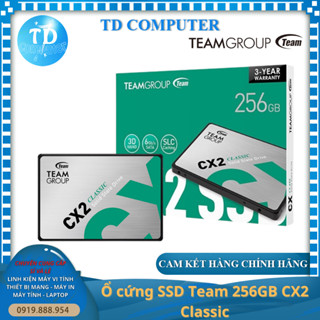  Ổ cứng SSD 256GB TeamGroup CX2 2.5 inch Sata III - Hàng chính hãng Viễn Sơn phân phối 