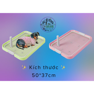 Khay vệ sinh có cọc cho chó - khay vệ sinh cho chó