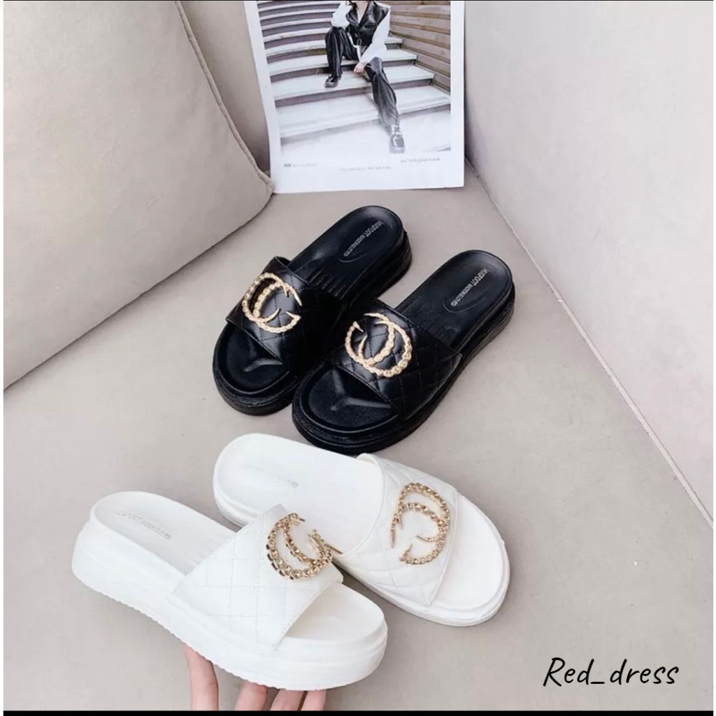 Dép nữ Đế bánh mì siêu nhẹ 5cm -RedDress