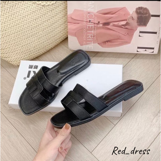 Dép lê nữ kiểu xếp da sần - RedDress
