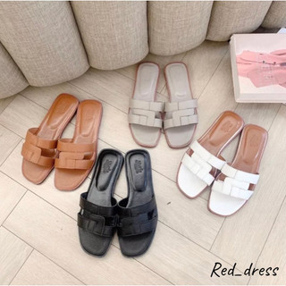 Dép lê nữ kiểu xếp da sần - RedDress