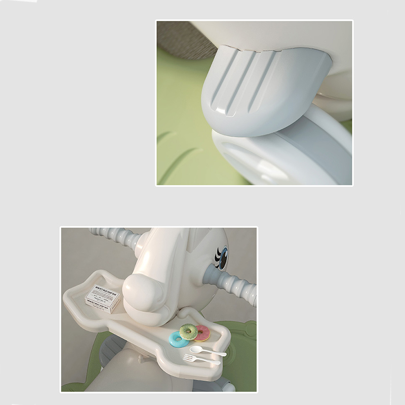 Ngựa bập bênh cho bé đa chức năng 3 in 1 , tay đẩy có thể điều chỉnh hướng phù hợp trẻ em 2 - 6 tuổi