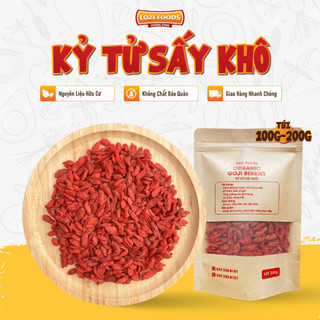 Kỷ tử đỏ sấy khô hữu cơ quả ngọt dẻo câu kỷ tử organic