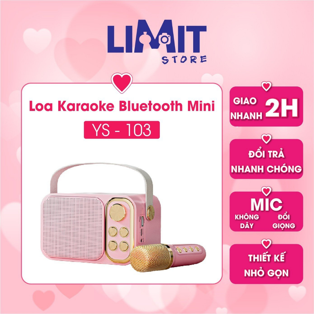 Loa Kèm Micro Karaoke Bluetooth Ys 103 Bass Siêu Trầm, Bảo Hành 6 Tháng | BigBuy360 - bigbuy360.vn