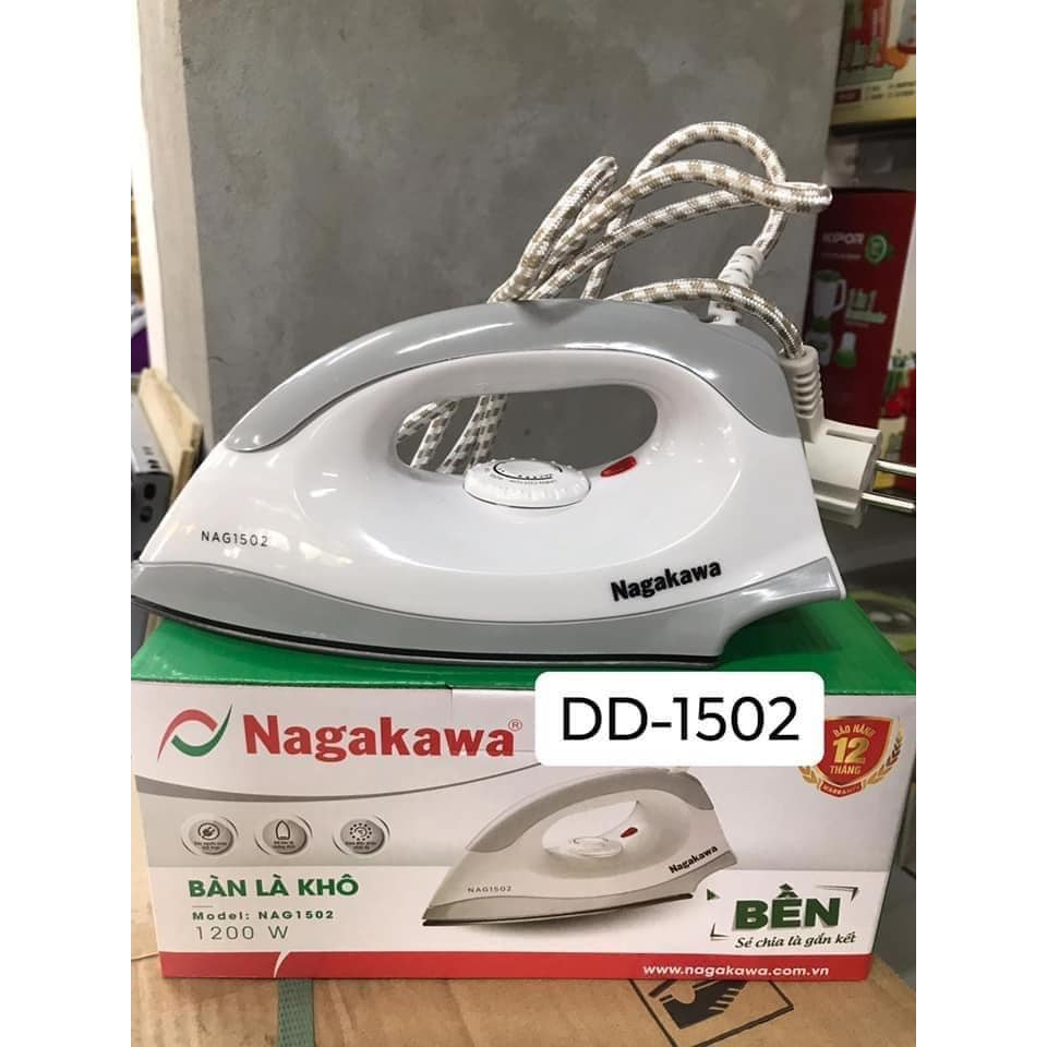 Bàn Ủi Khô Nagakawa NAG1502 - Hãng Chính Hãng
