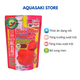  Cám cho cá la hán hồng két tăng trưởng tăng màu Hikari Blood Red Parrot+ 333g 