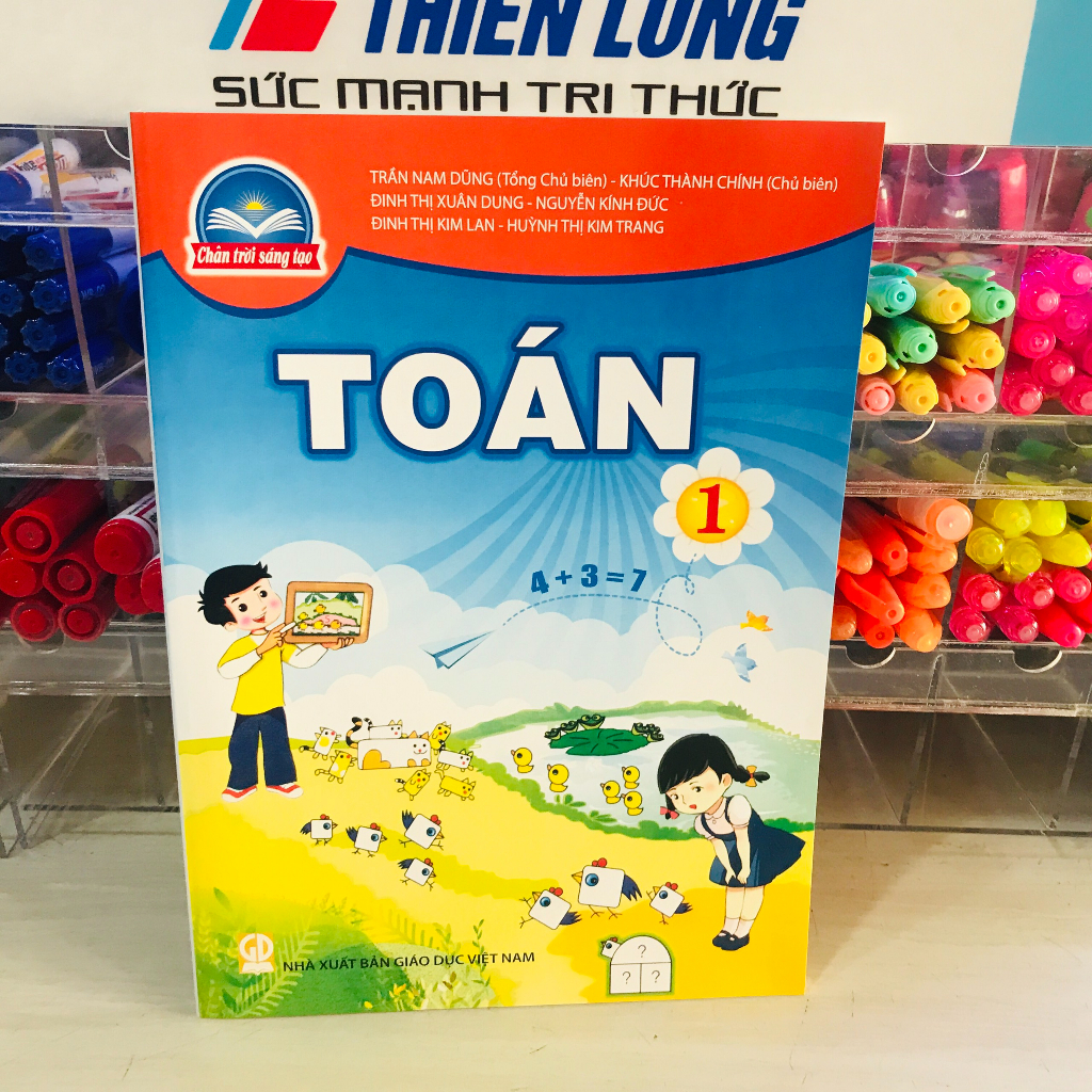 toán lớp 1 kèm bìa bao thuộc chân trời sáng tạo