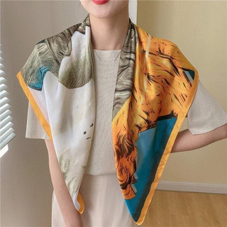 (MUA KHĂN TẶNG KÈM HỘP ĐỰNG KHĂN) Các mẫu khăn lụa vuông 90*90cm, khăn đa sắc màu