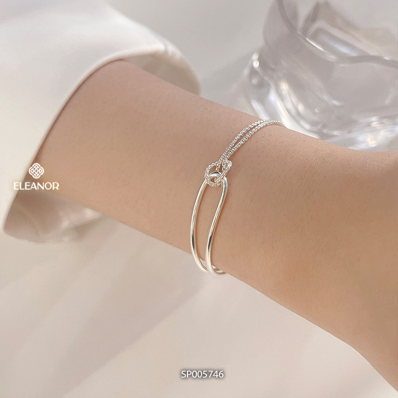 Lắc tay nữ layer bạc 925 Eleanor Accessories thiết kế độc đáo phụ kiện trang sức 5746