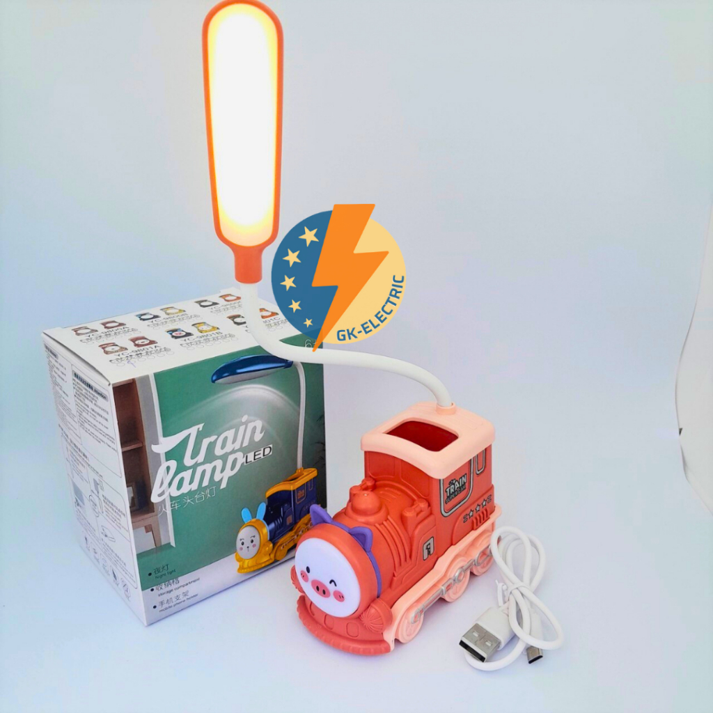 Đèn bàn , đèn ngủ LED Cổng USB hình đầu máy tàu hỏa - hình Xe