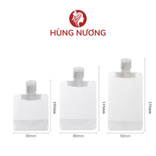  Túi Chiết Mĩ Phẩm Lọ Chiết Dầu Gội Dầu xả Sữa Tắm Có Thể Tái Sử Dụng túi rỗng trong suốt nhỏ gọn tiện lợi khi du lịch 