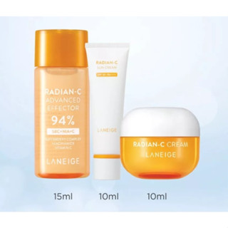 Bộ sản phẩm Laneige Radian C - Kem dưỡng ẩm, Chống Nắng hoàn hảo và Tinh Chất 35ml/bộ
