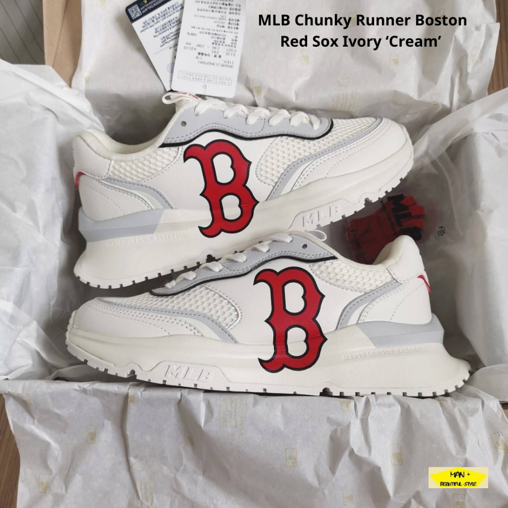 Giày MLB Chunky Runner Boston Red Sox, giày thể thao nữ mlb, giày thể thao nam chunky full box, free ship