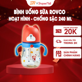 Bình Uống Sữa ROVCO RK-N1061 Hoạt Hình Chống Sặc 240ml