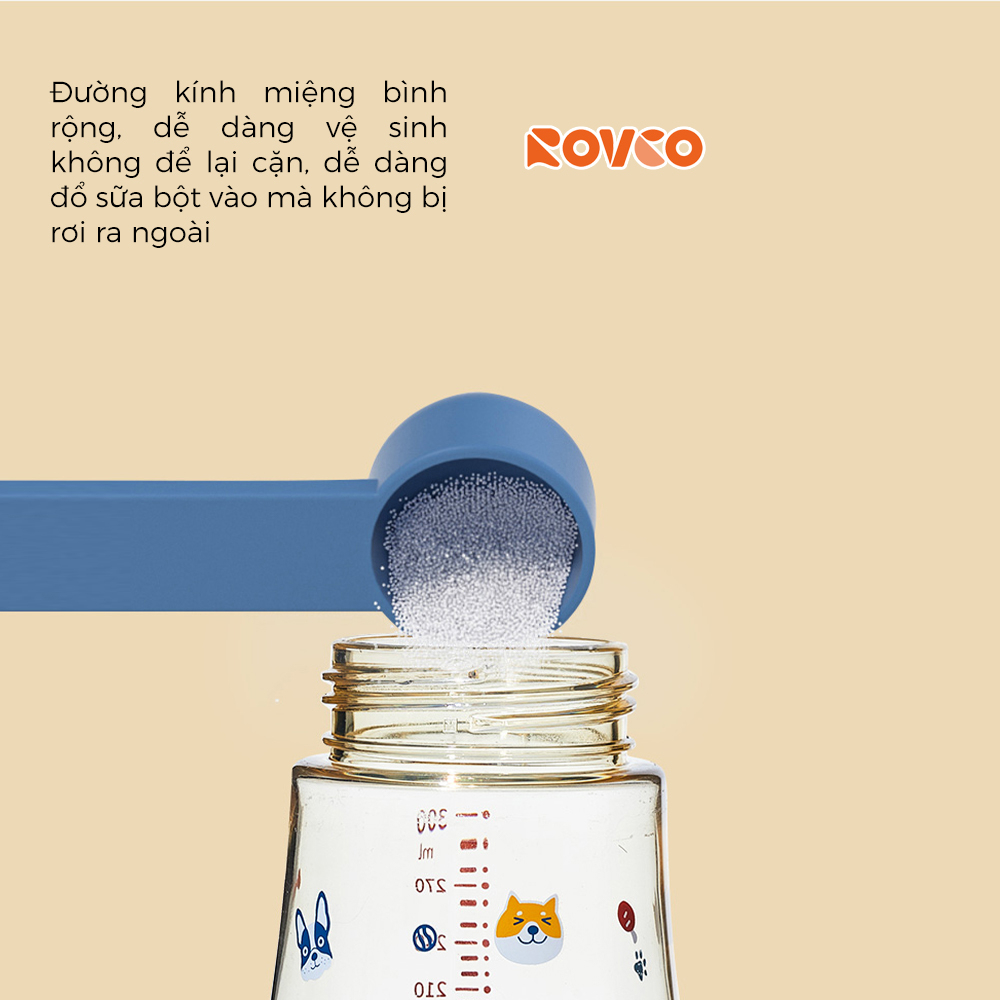 Bình Uống Sữa ROVCO RK-N1061 Hoạt Hình Chống Sặc 240ml