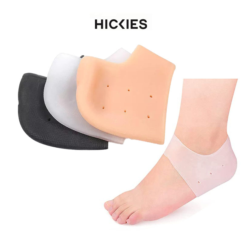 2 Miếng Lót Bao Gót Chân Silicon bảo vệ gót chân, giảm nứt khô gót dùng cho nam và nữ - HICKIES