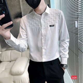 Áo sơ mi nam dài tay chất vải lụa phong cách hàn quốc taka 09