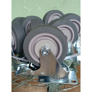 Bánh xe cao su TPR 10cm có bạc đạn tải trọng nặng