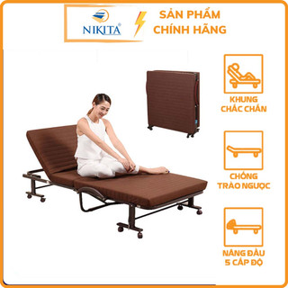 [HOT] Giường xếp đôi phong cách Hàn Quốc - Thương hiệu Nhật Bản NIKITA - Có bánh xe di chuyển tiện lợi 2024