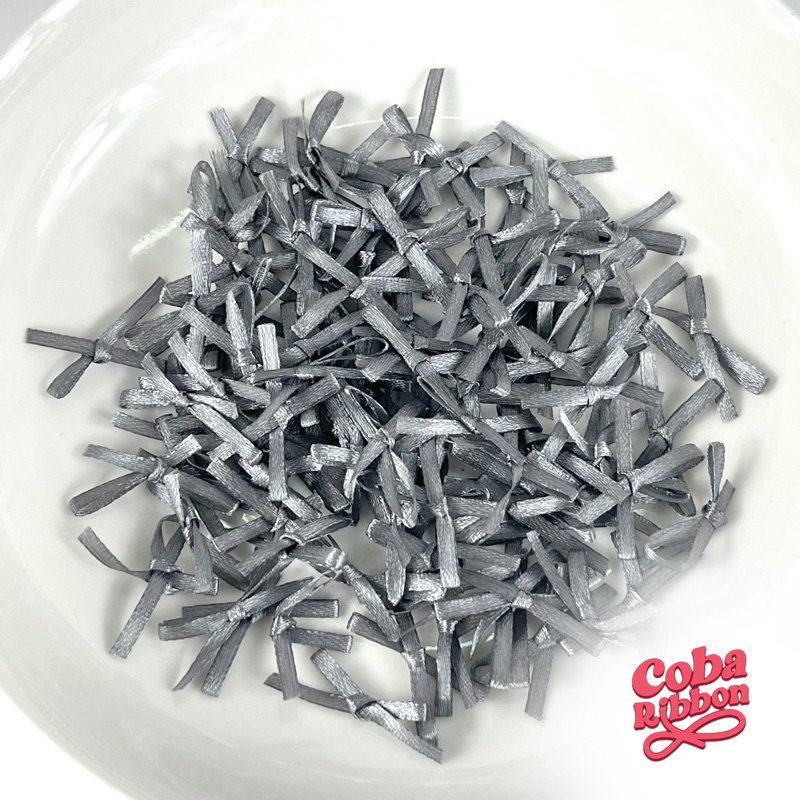 Nơ ruy băng satin cỡ 3mm, chất thường loại 1 mặt, nhiều màu