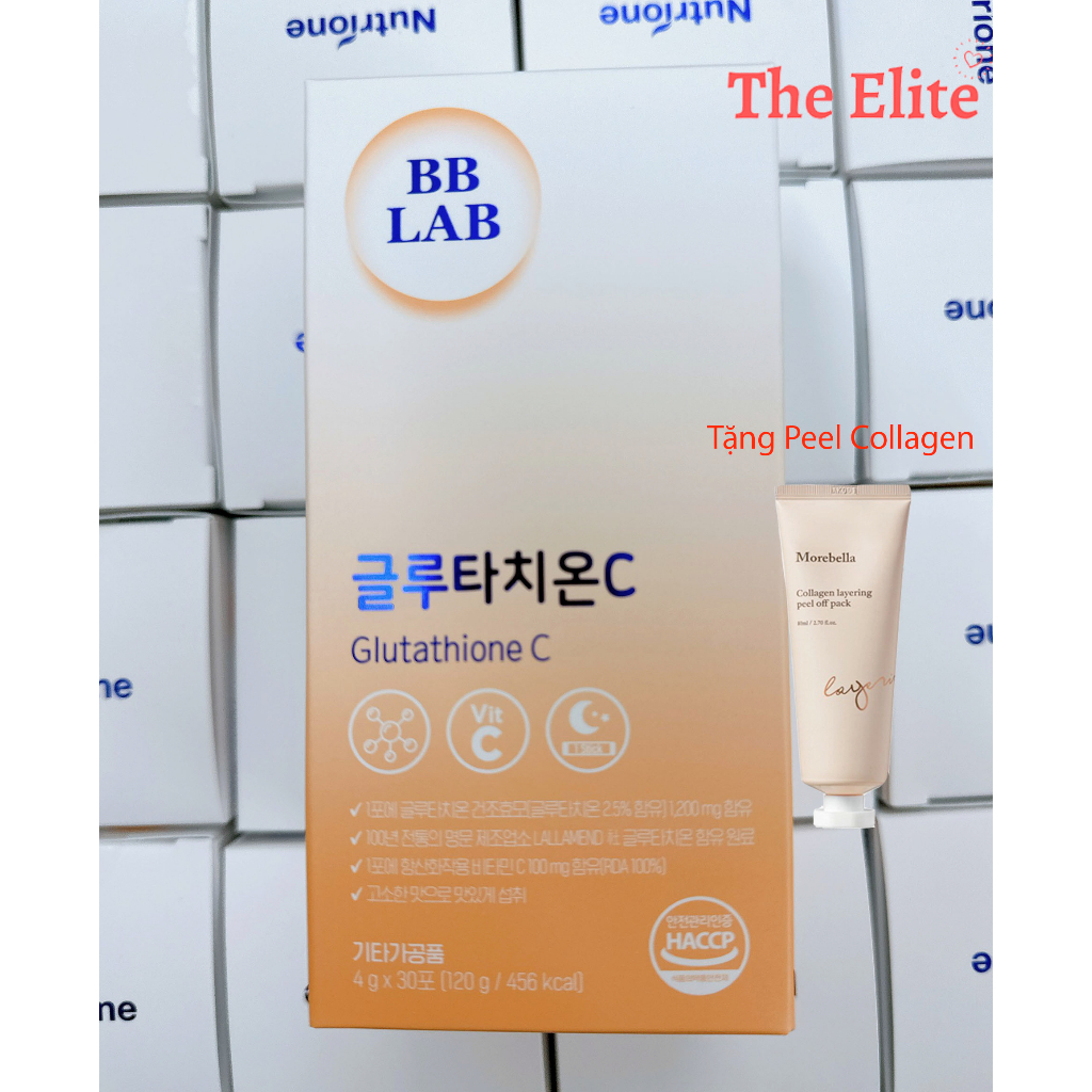 [ Tặng Peel Collagen ] Bột uống BB LAB Glutathione C (Powder) trắng da mờ nám 4g x 30 gói lẻ ( 120g / hộp )