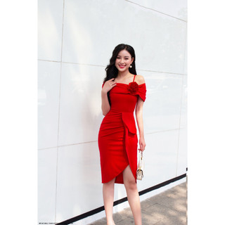 ĐẦM TRỄ VAI XẾP LY DẤU BỤNG - DDD2633