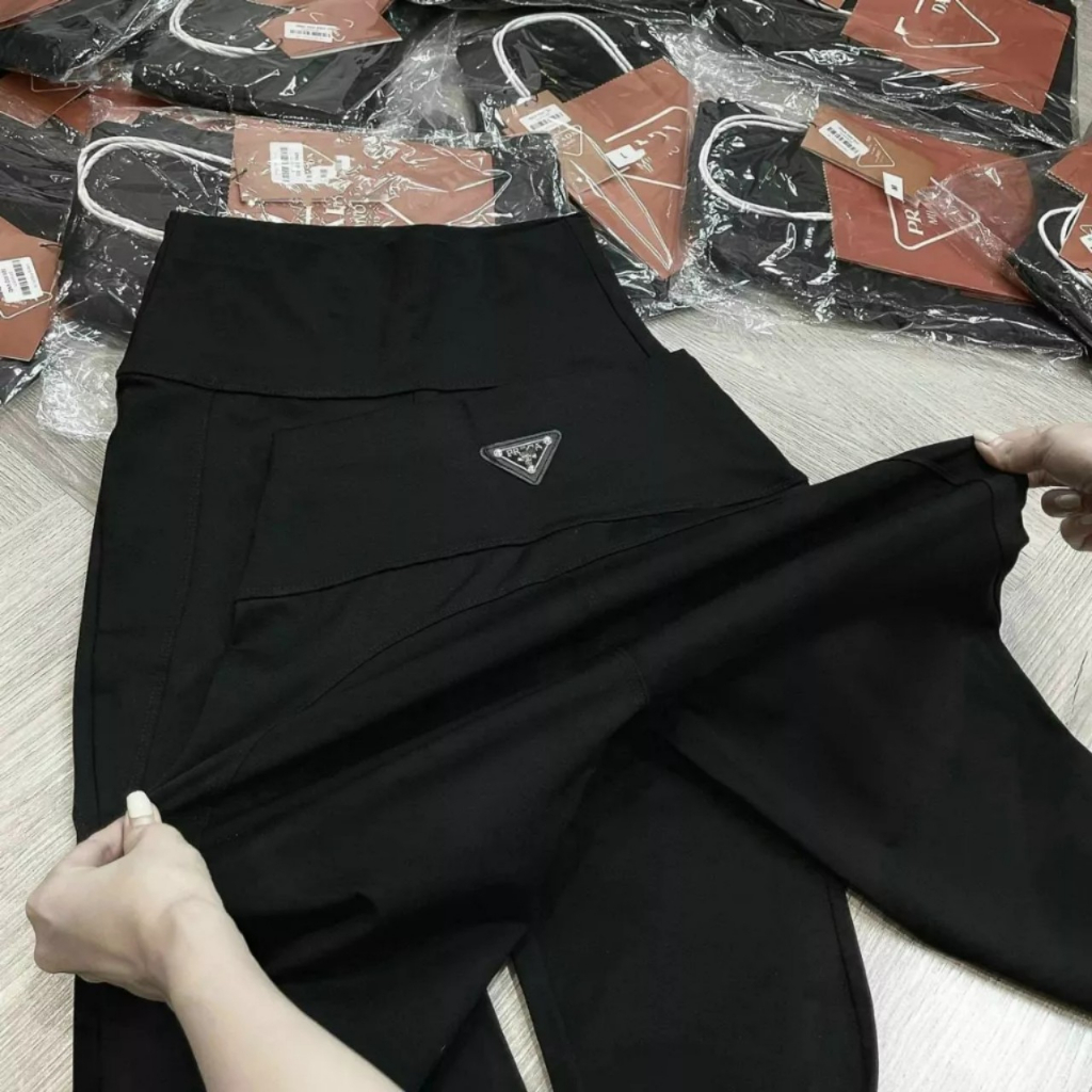 Quần Legging Cạp Cao Siêu Tôn Dáng Chất Cotton