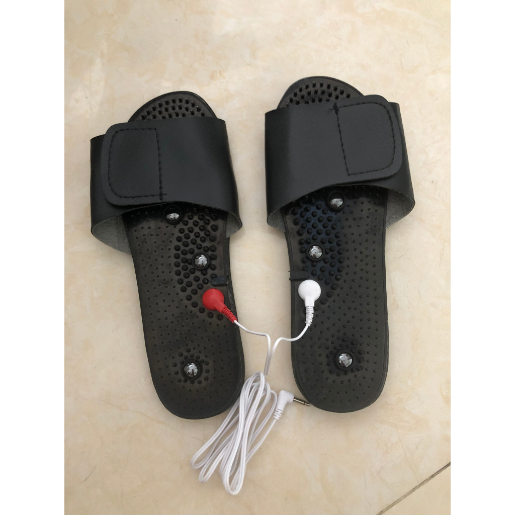 Dép massage xung điện - dùng cho máy vật lý trị liệu và thảm đá nóng