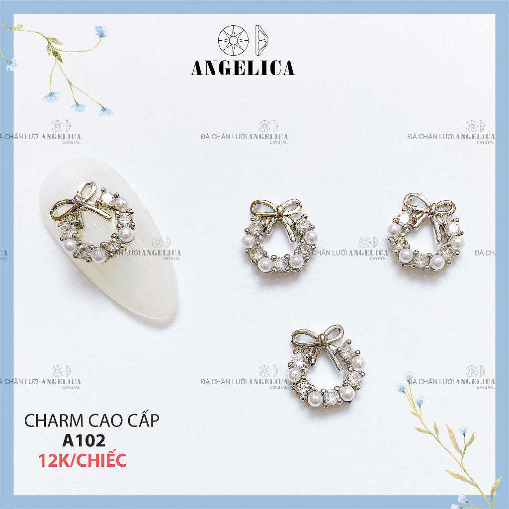 Charm nails chính hãng cao cấp siêu bền siêu sáng trang trí móng ANGELICA A