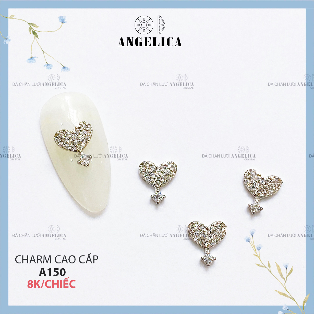 Charm nails chính hãng cao cấp siêu bền siêu sáng trang trí móng ANGELICA A