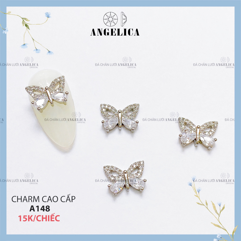 Charm nails chính hãng cao cấp siêu bền siêu sáng trang trí móng ANGELICA A