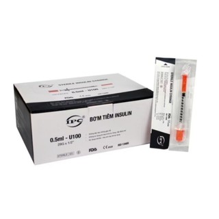 Bơm Tiêm Insulin Ipc ( đầu đỏ) 0.5ml, 29g X 12,7mm 100ui (H/100c)