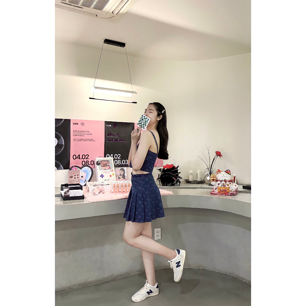 [Ảnh thật/Video] Nguyên bộ set jean nữ tôn dáng vải denim chất đẹp, vải dày dặn | BigBuy360 - bigbuy360.vn