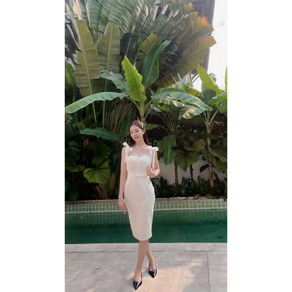 [Ảnh thật] Đầm đi dự tiệc sang trọng quyến rũ, tôn dáng vải dày dặn | BigBuy360 - bigbuy360.vn