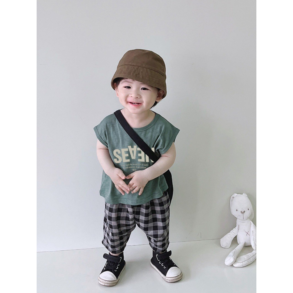 Áo ba lỗ SE VEN XỊN cho bé trai, bé gái áo cotton sát nách cho bé từ 8-27kg - SUMO KIDS