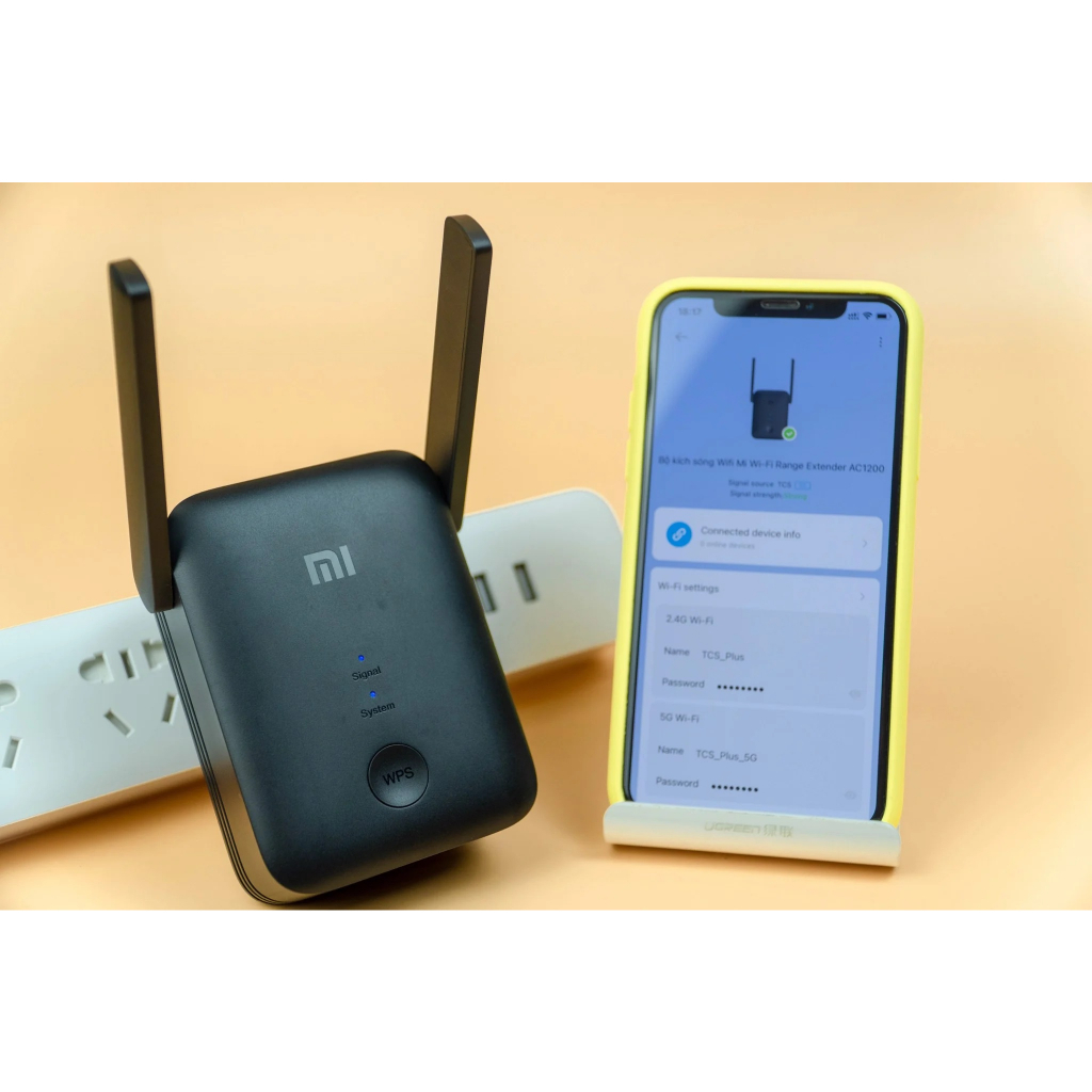 Kích sóng Xiaomi Pro/Kích sóng wifi Xiaomi AC1200 Mi wifi range extender