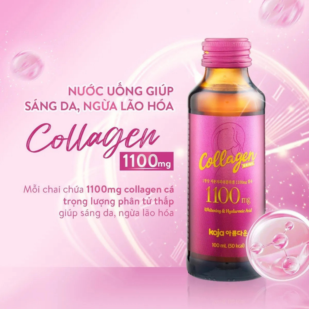 Nước Uống Collagen Koja Hàn Quốc Chính Hãng Giúp Làm Đẹp Da Hộp 10 Chai x 100ml | BigBuy360 - bigbuy360.vn