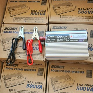 Kích điện 12v - 220v 500w chính hãng suoer - bộ đổi điện 12v - 220v suoer