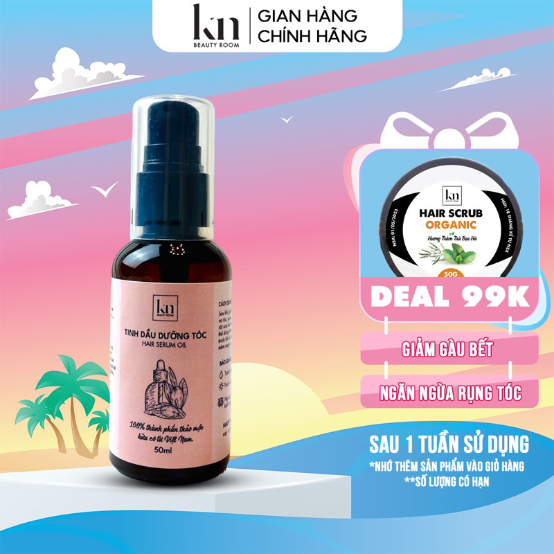 Tinh Dầu Dưỡng Đuôi Tóc- Hair Serum Oil Chống Khô Xơ Chẻ Ngọn Giúp Vào Nếp