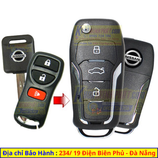 Chìa khoá độ gập xe Nissan Grand Livina mẫu V12