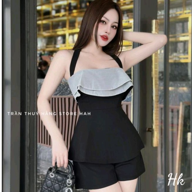 sét áo hai dây quần short cao cấp sang chảnh đi chơi dự tiệc dạo phố đều đẹp( kèm ảnh thật)