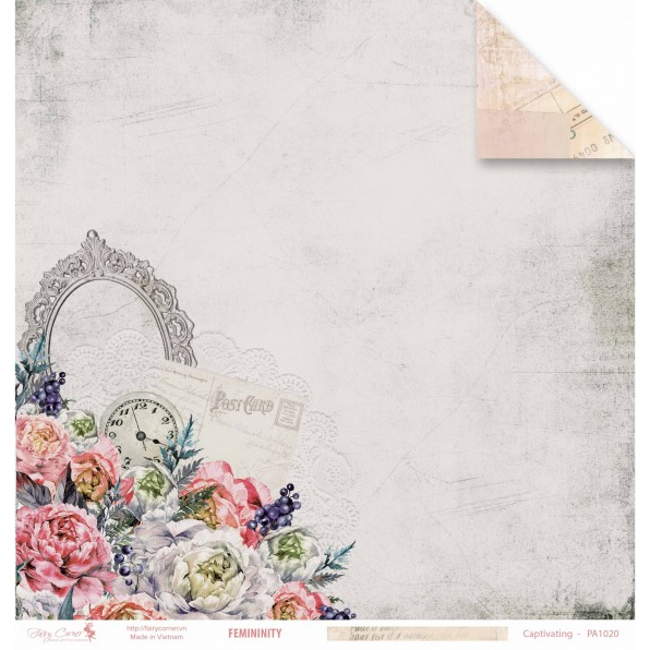 (Size lớn 30x30 cm) giấy họa tiết 2 mặt trang trí sổ tay, scrapbook, khung ảnh handmade