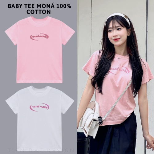 Áo baby tee MONÁ - TERRA, Áo thun babytee nữ hot trend Localbrand998