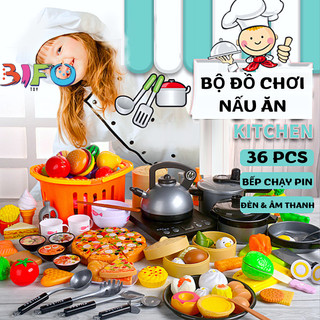 Combo đầu bếp tí hon đồ chơi nấu ăn xe đẩy siêu thị bánh kem cho bé thỏa sức vui chơi