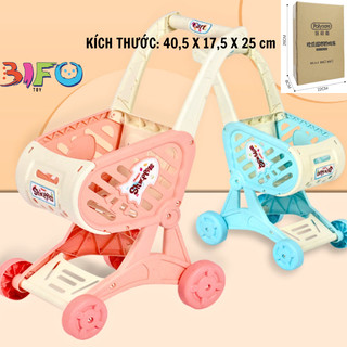 Đồ chơi xe đẩy đồ chơi nấu ăn có bếp, quà tặng bé trai và bé gái mô phỏng dụng cụ nhà bếp đồ chơi nấu ăn y như thật