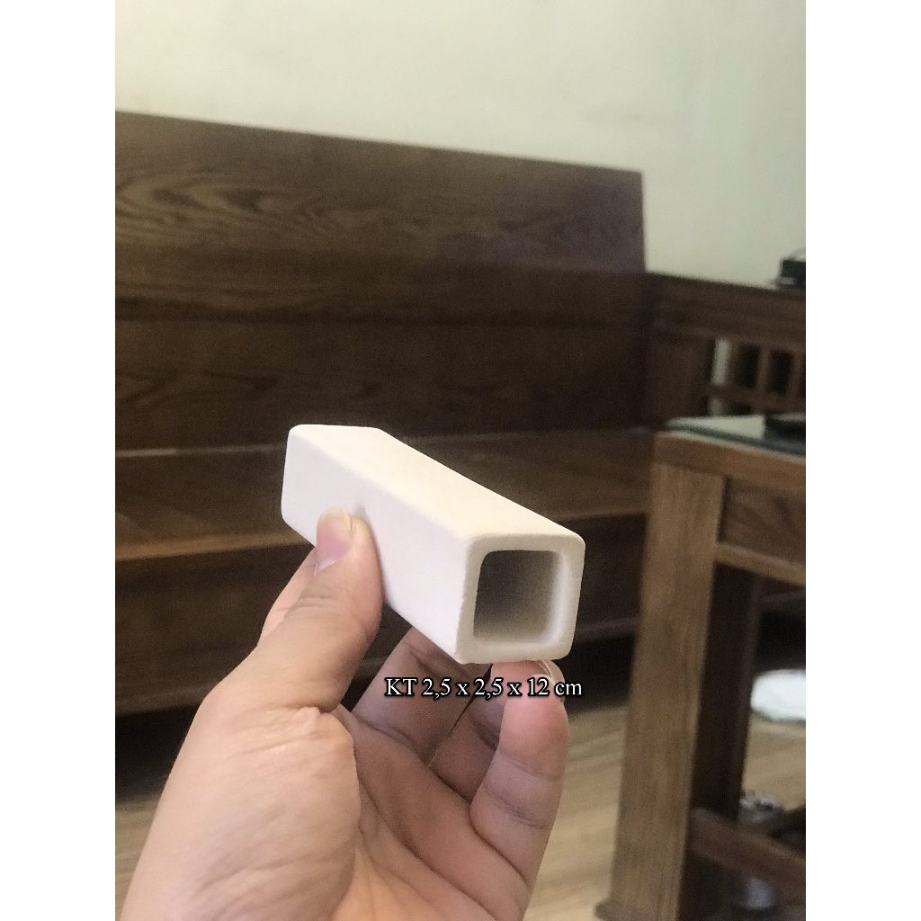 Hang gốm vuông nhỏ cho các loại cá nấp hang